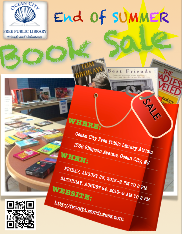 august book sale flyer